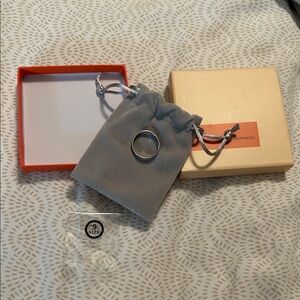 Silver Ring with Box and Pouch “Be Kind of a B@tch” Size 9